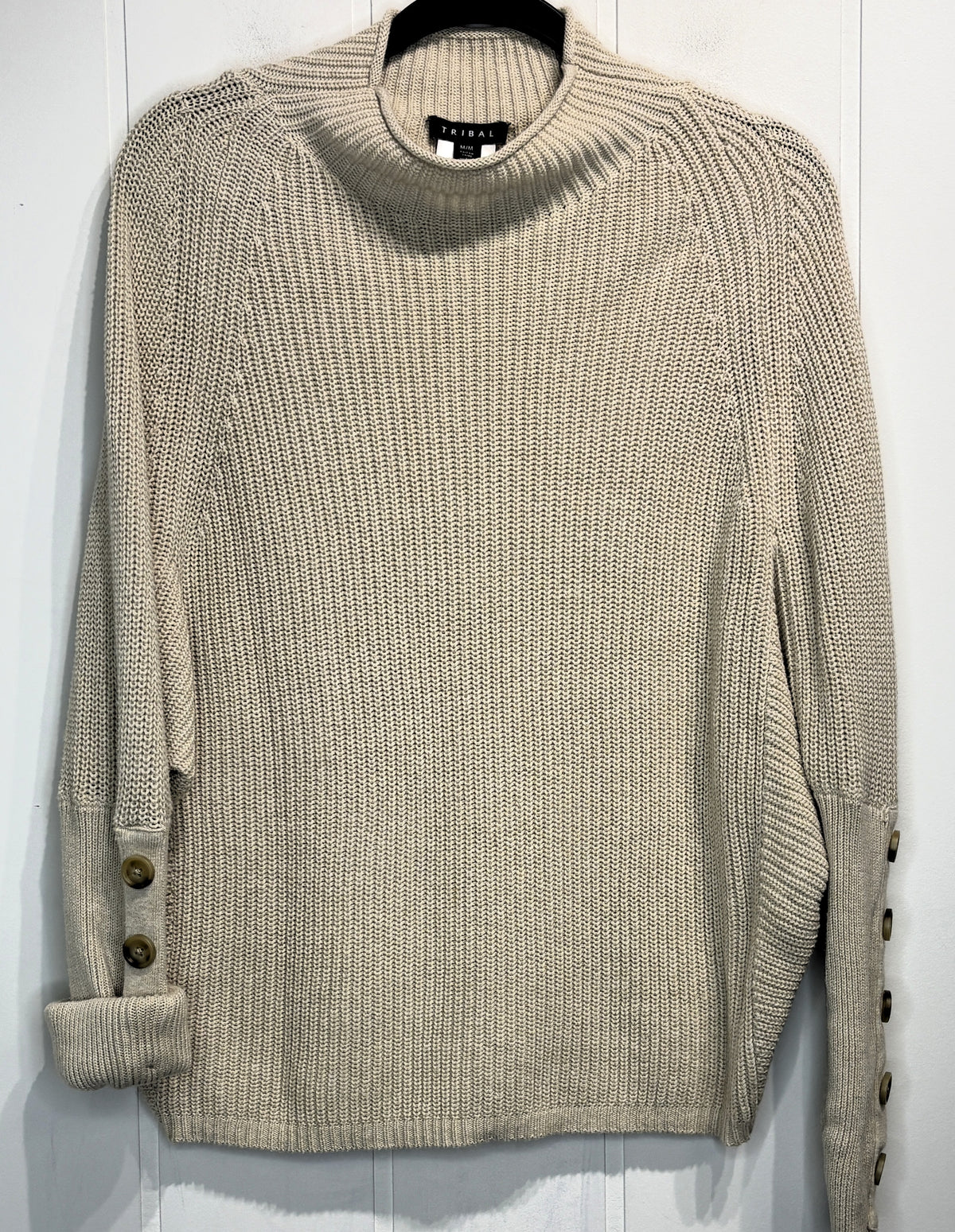Tribal Knitted Sweater w/Button Detail