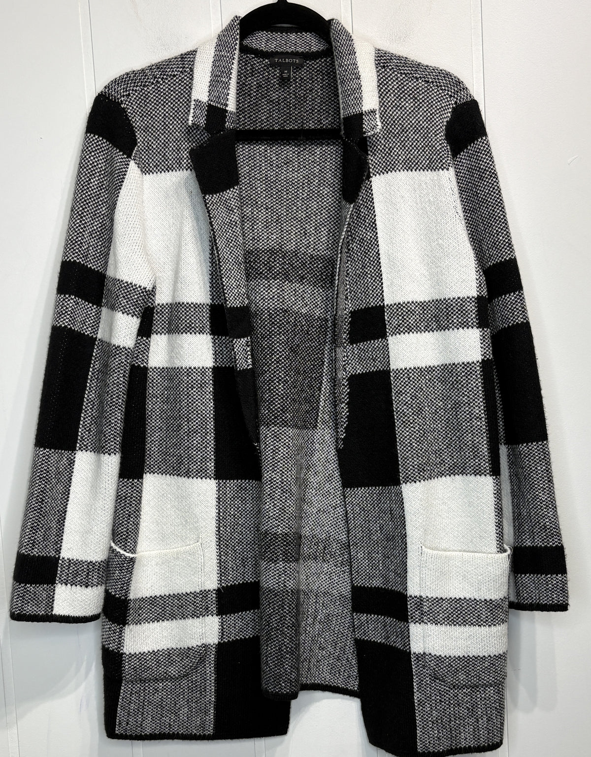 Talbots Plaid Cardigan Sweater
