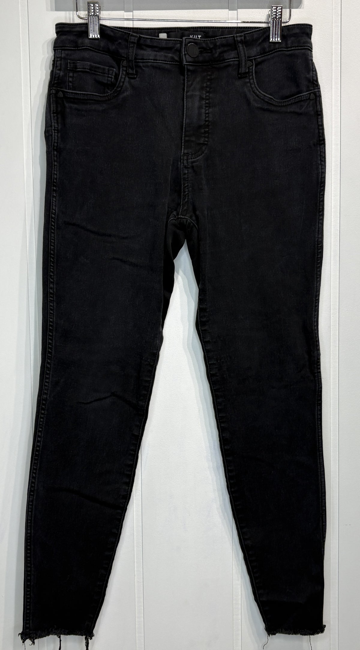 KUT Fringe Ankle Skinny Jeans