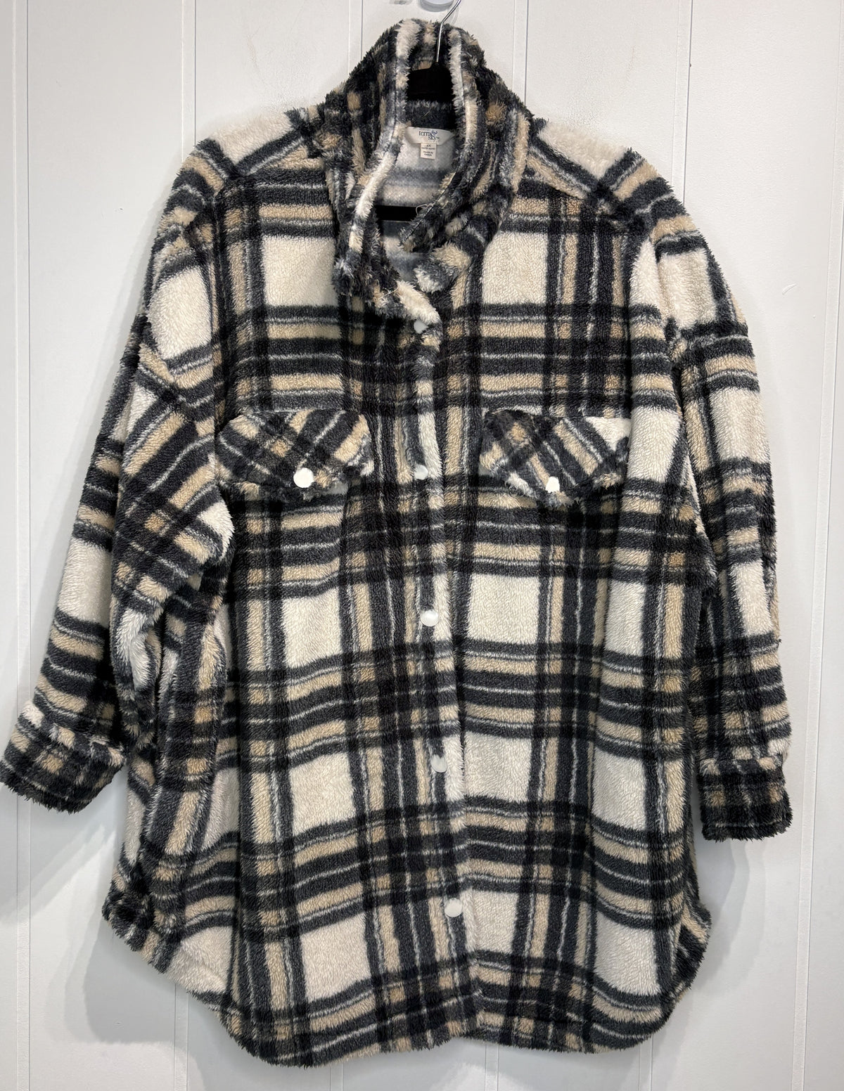 Terra & Sky Fuzzy Plaid Sherpa