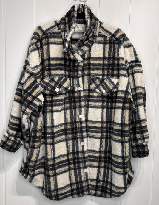 Terra & Sky Fuzzy Plaid Sherpa