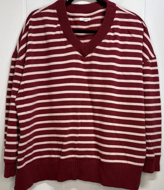 Maurices Ribbed Hem V-cut Sweater