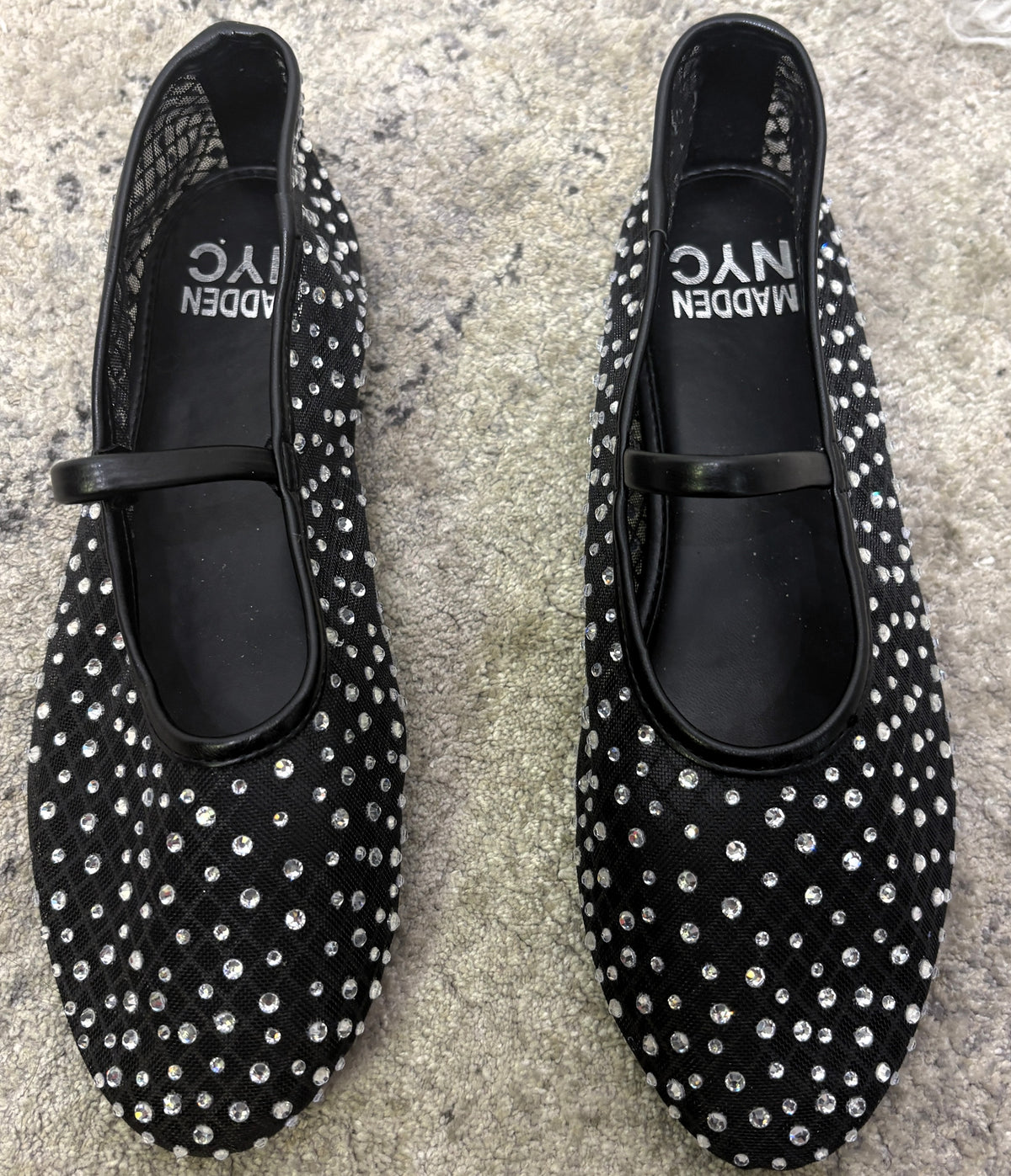 Madden NYC Mesh Rhinestone Flats