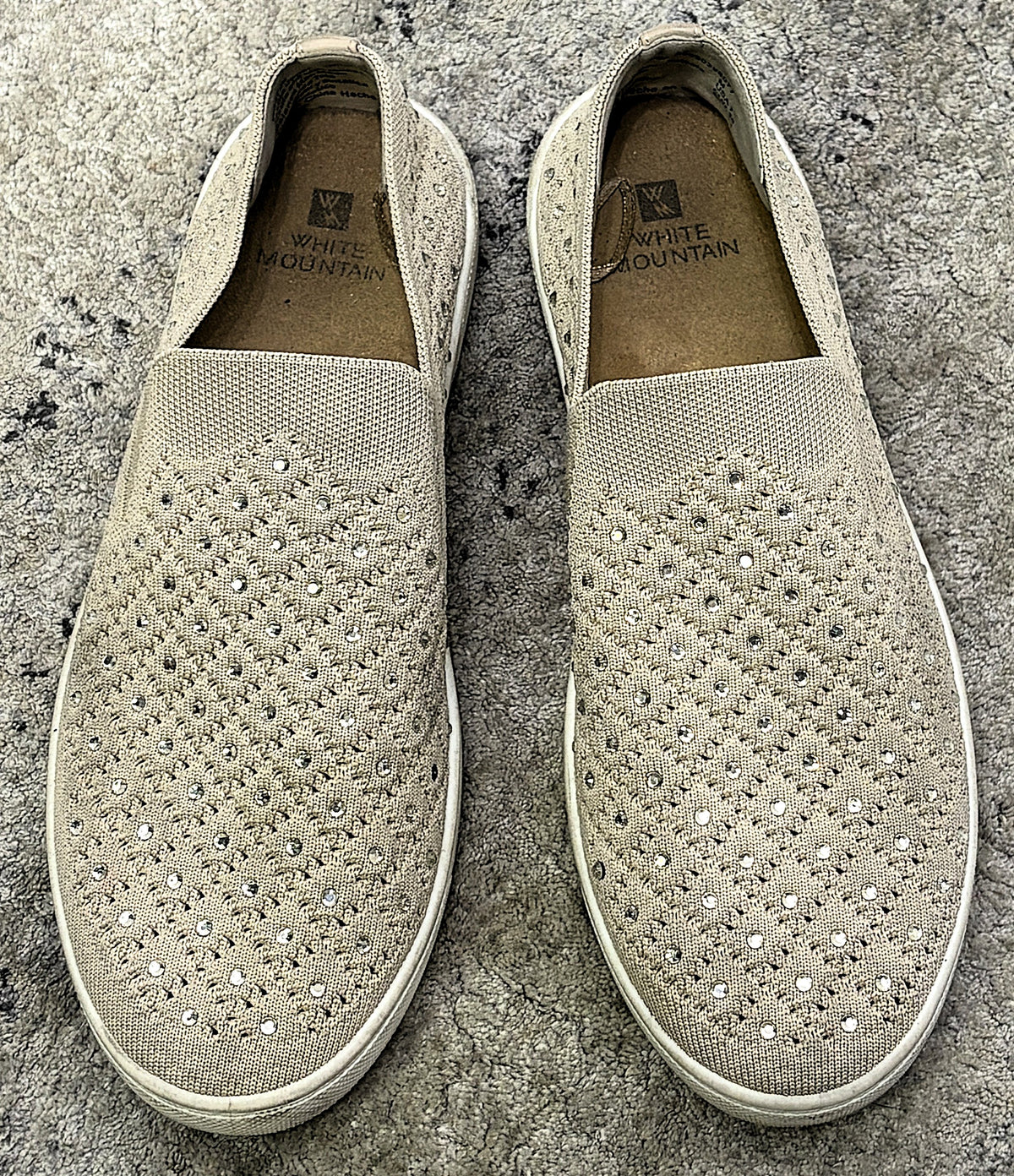 White Mountain 'Bling' Slip-on Sneakers
