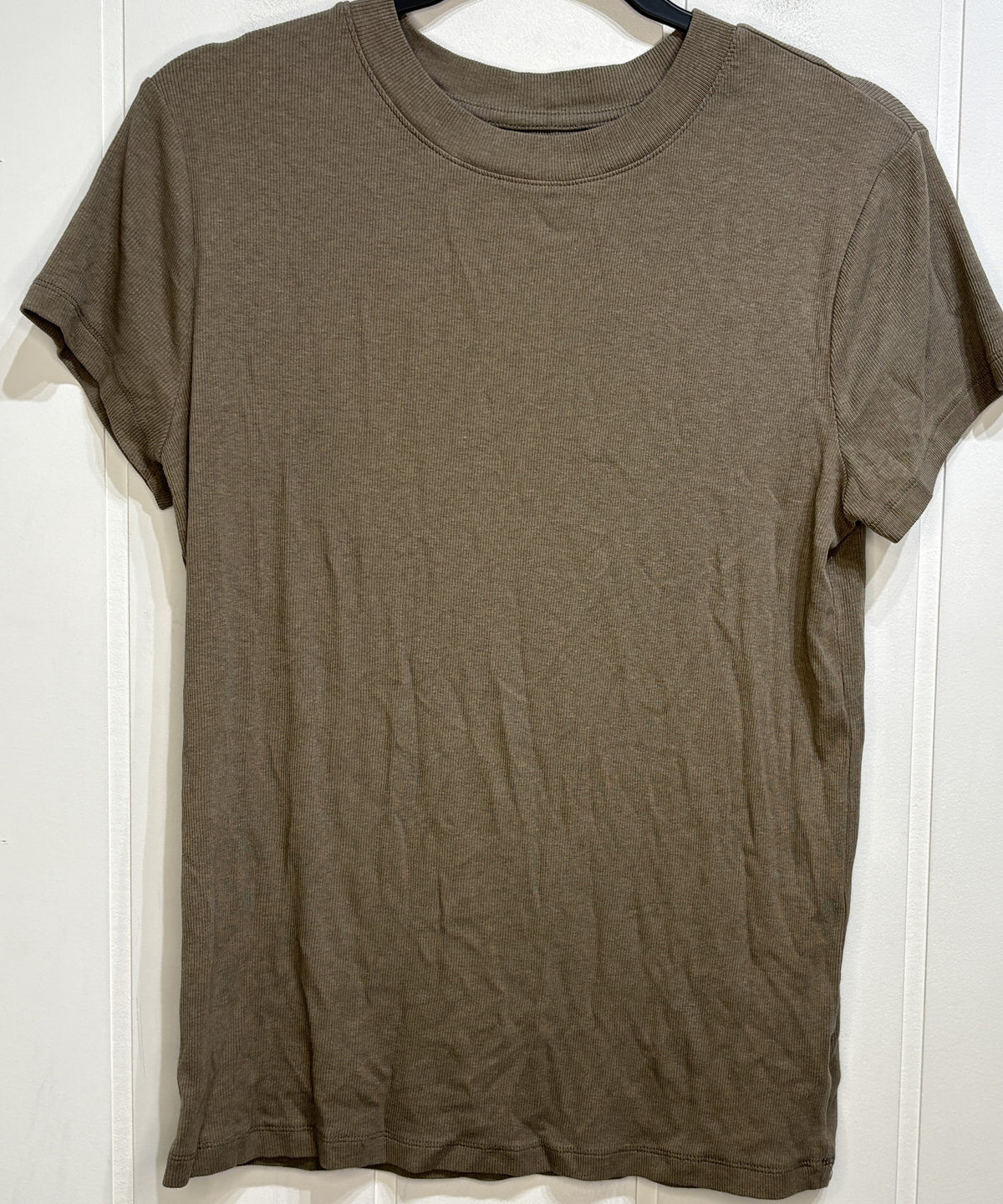 A New Day Ribbed Fitted Tee