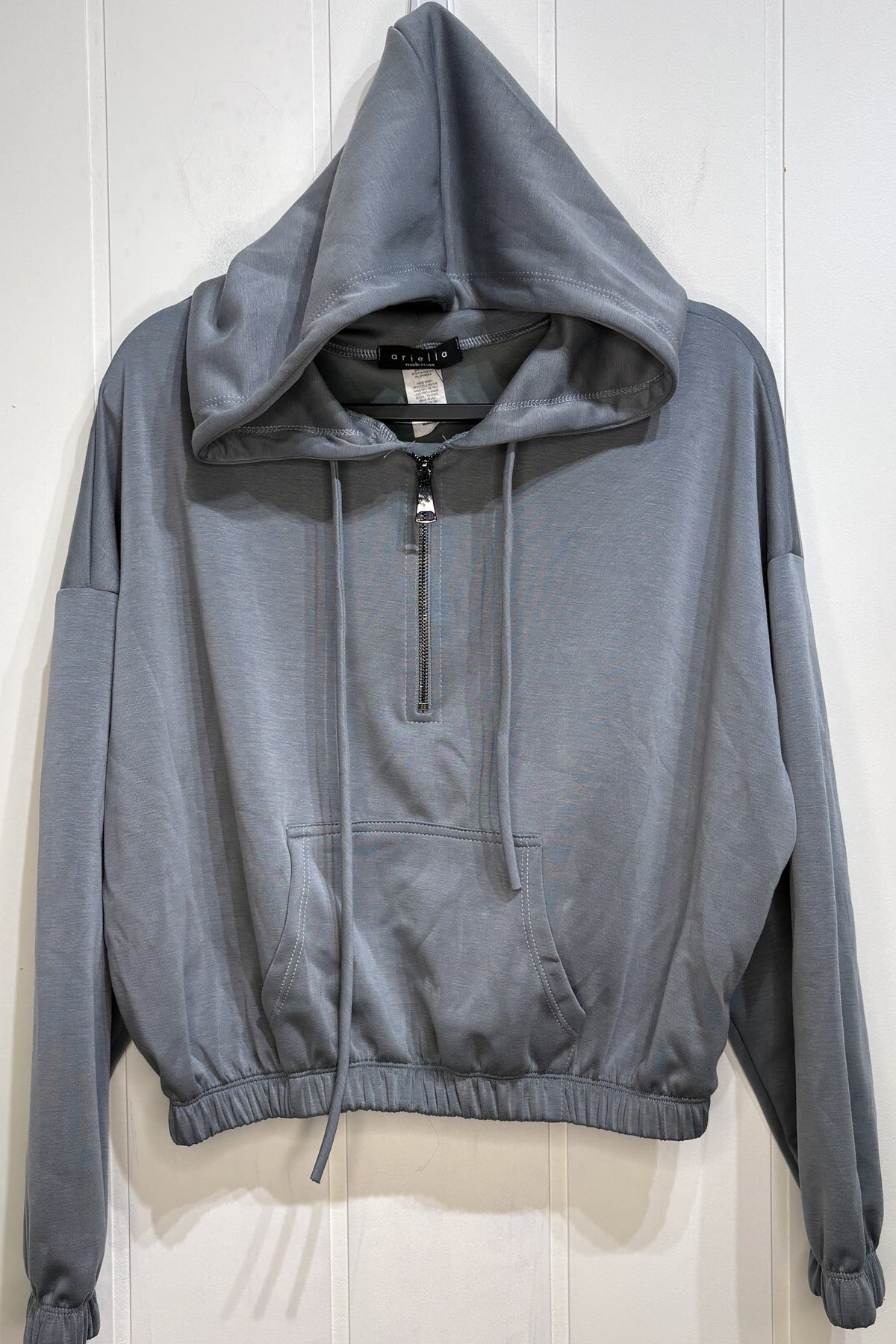 Ariella Cropped Half Zip Hoodie