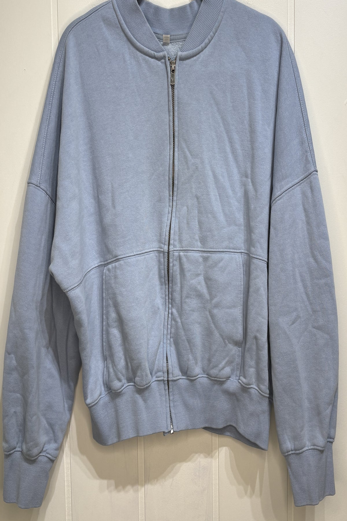 Cropped Full Zip Sweater Jacket