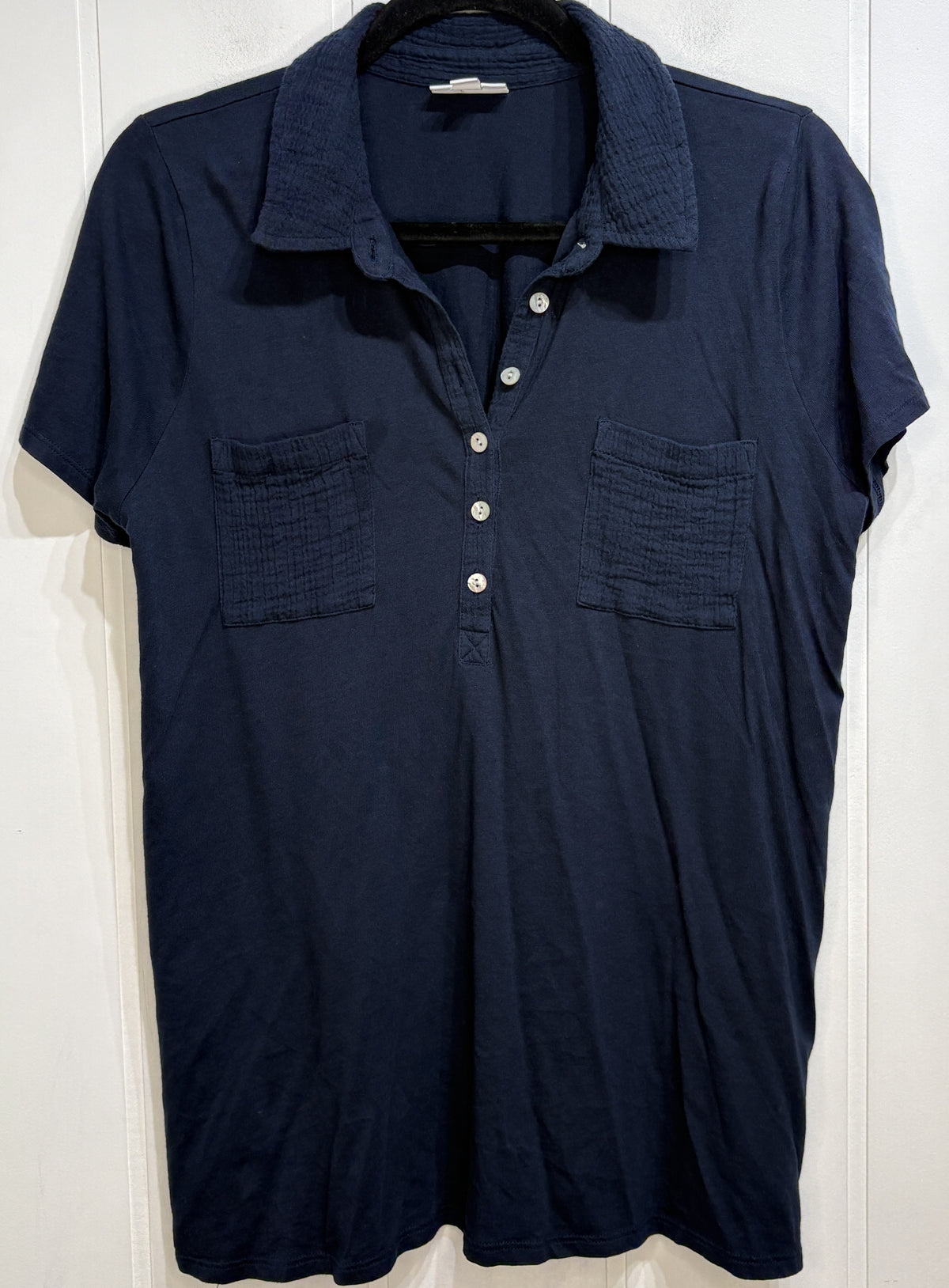 J.Jill Cotton Henley Polo