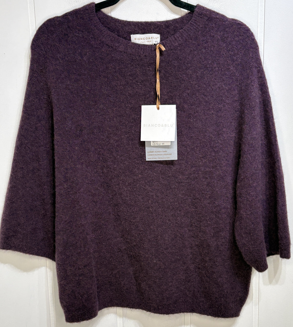 Bianco & Blu Wool Sweater