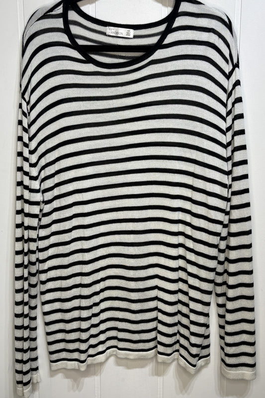 89th+Madison Striped Lightweight Top