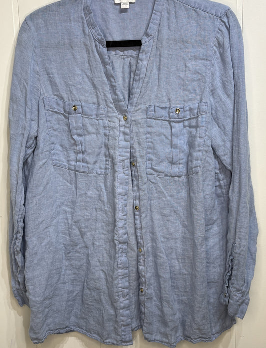 J.Jill Linen Button-down Blouse