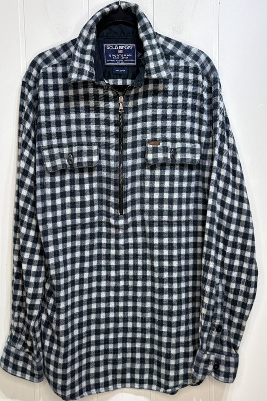 Vintage Polo Sport Half-zip Shacket