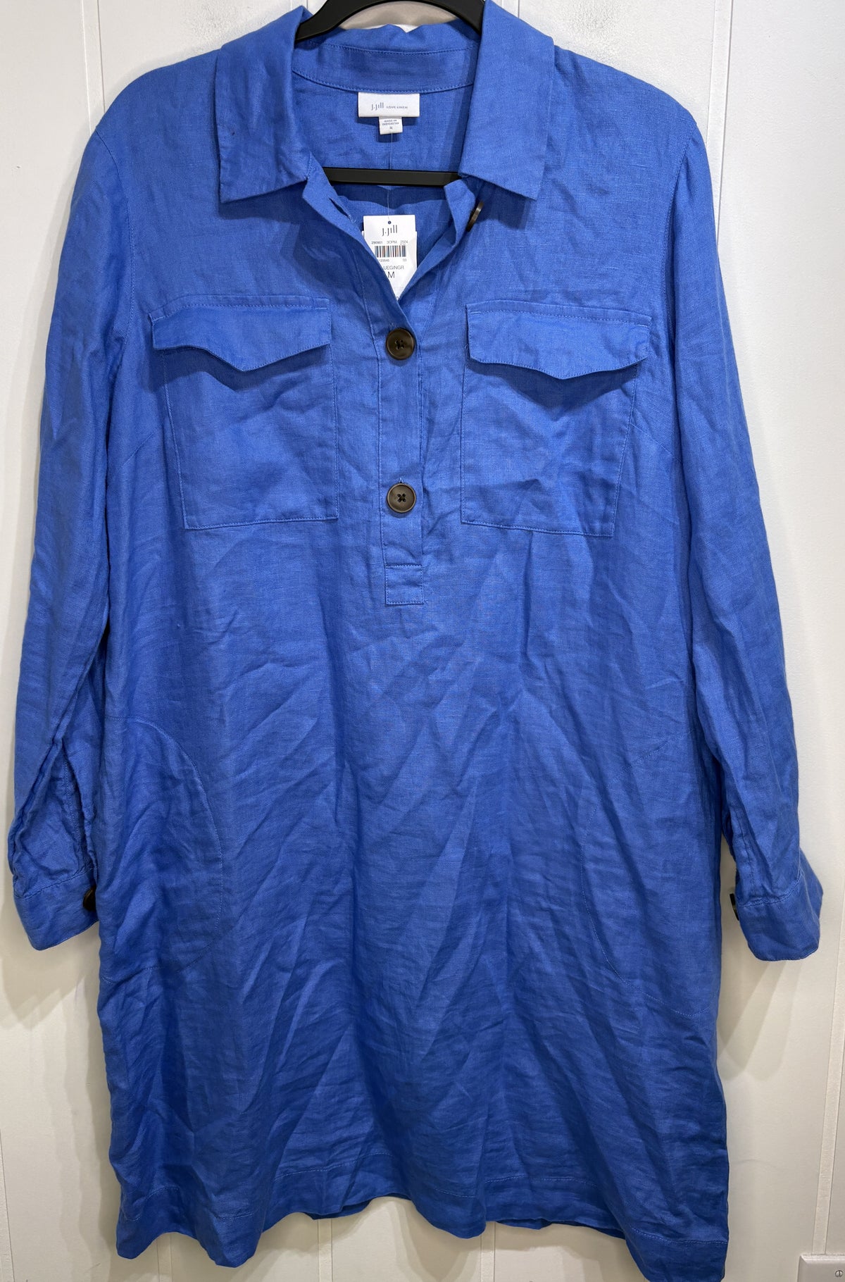 J.Jill Linen Midi Shirt Dress