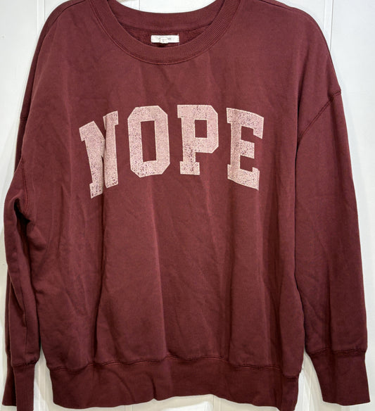 Maurices 'NOPE' Crewneck Sweater