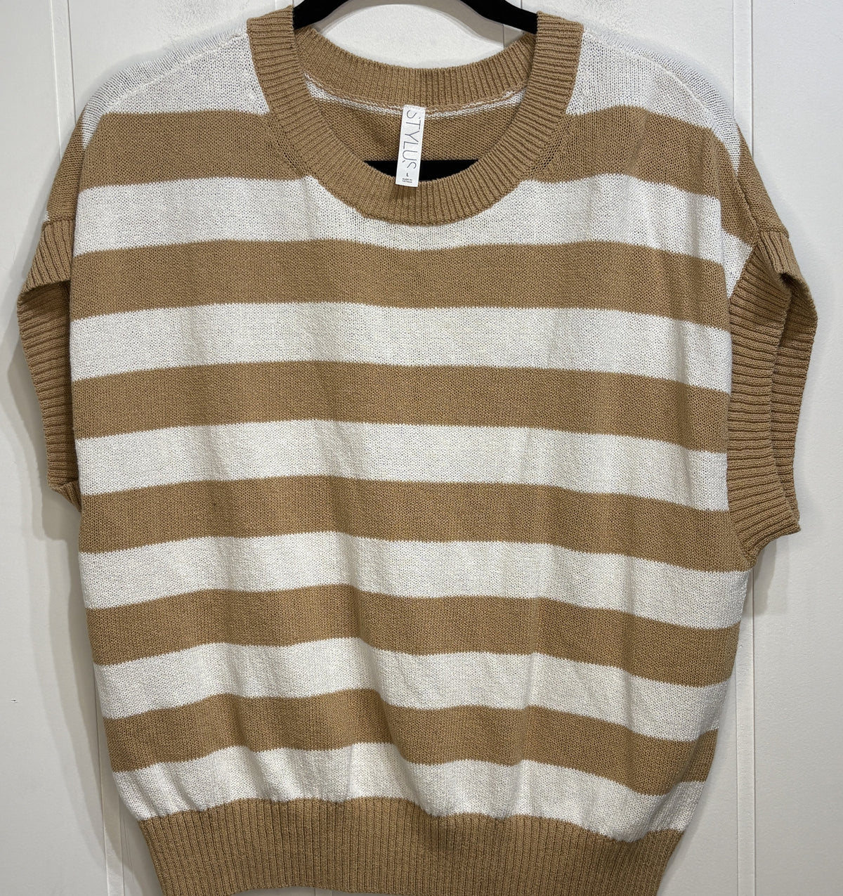 Stylus Sleeveless Striped Sweater