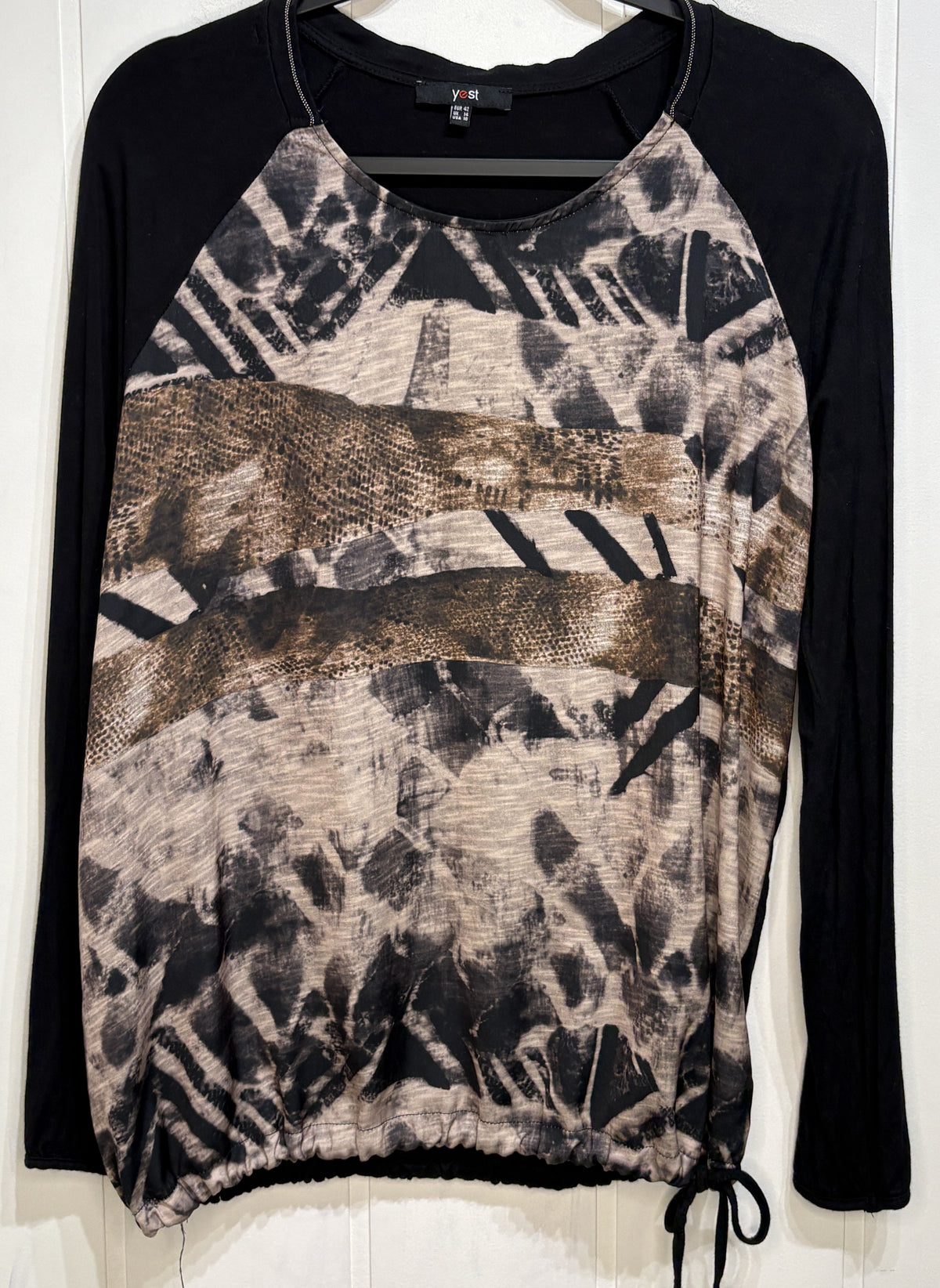 Yest Aztec Drawstring Top