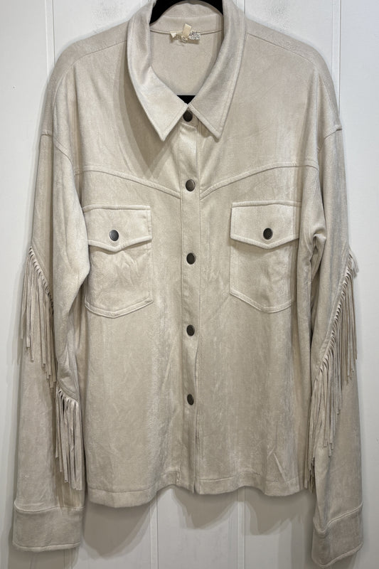 Mystree Fringe Suede Jacket