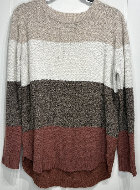 Pink Clover Colorblock Sweater