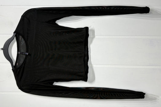 Cropped Sheer Long Sleeve