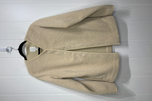 Teddy Fleece Snap Front Jacket