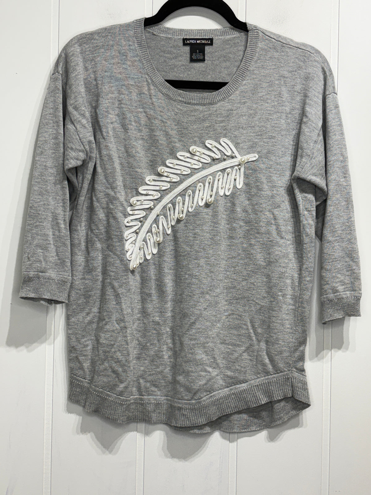 Pearl Feather 3/4 Sweater