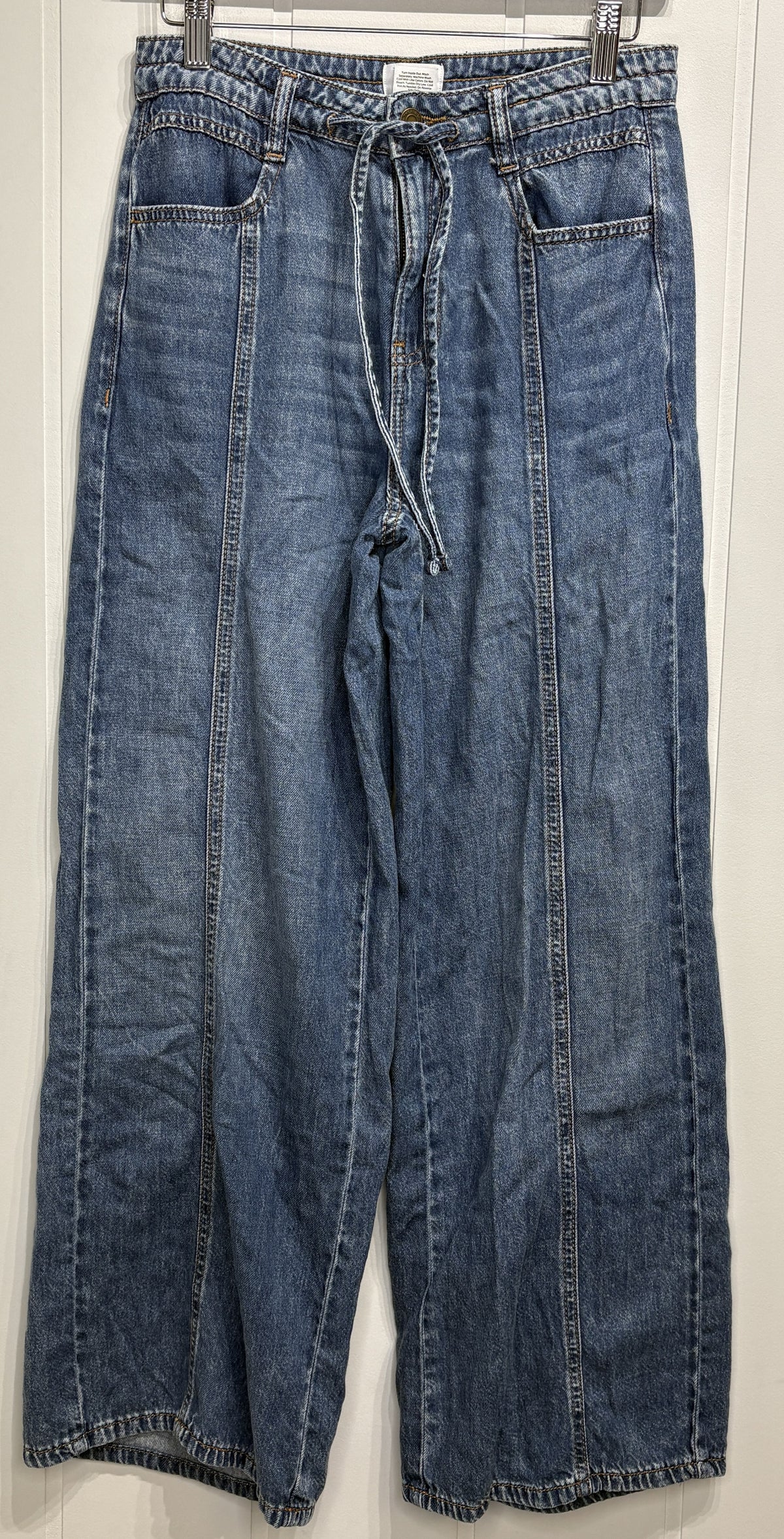Time&Tru Wide-leg Middle Seam Jeans