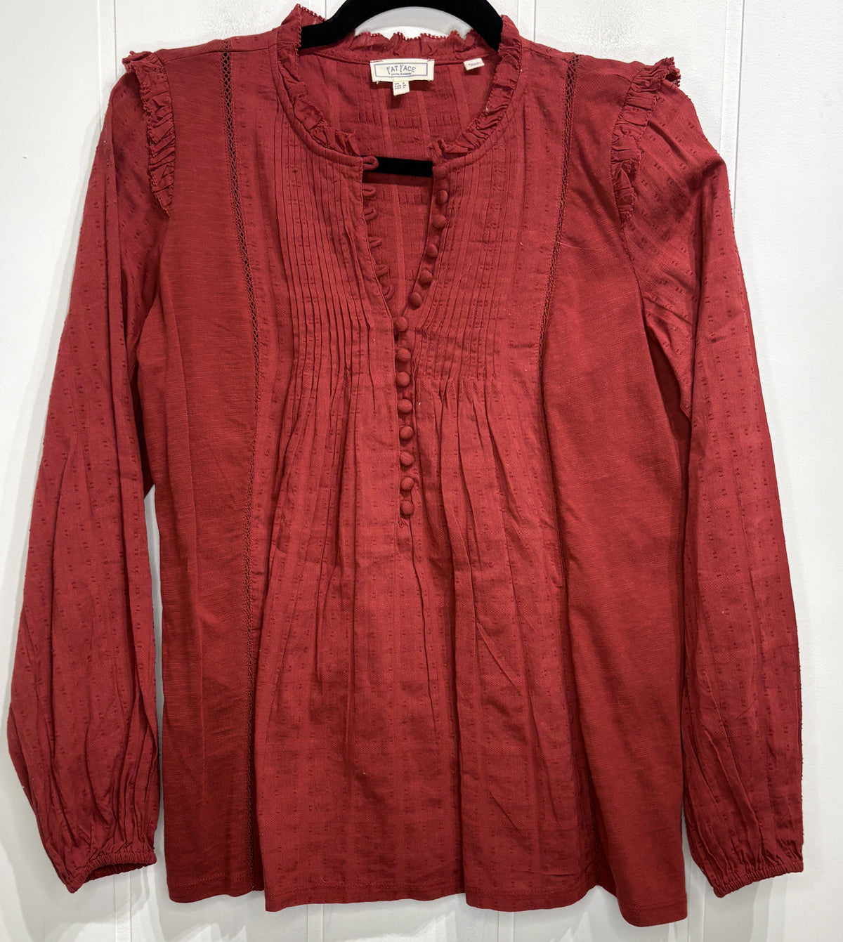 Fat Face Pleated Center Blouse