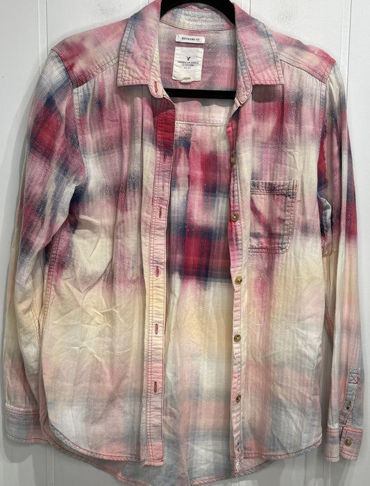 American Eagle Bleach-wash Flannel