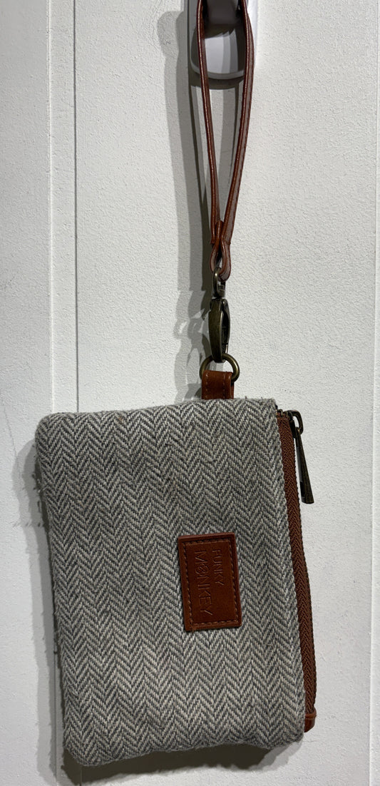 Funky Monkey Chevron Print Clutch