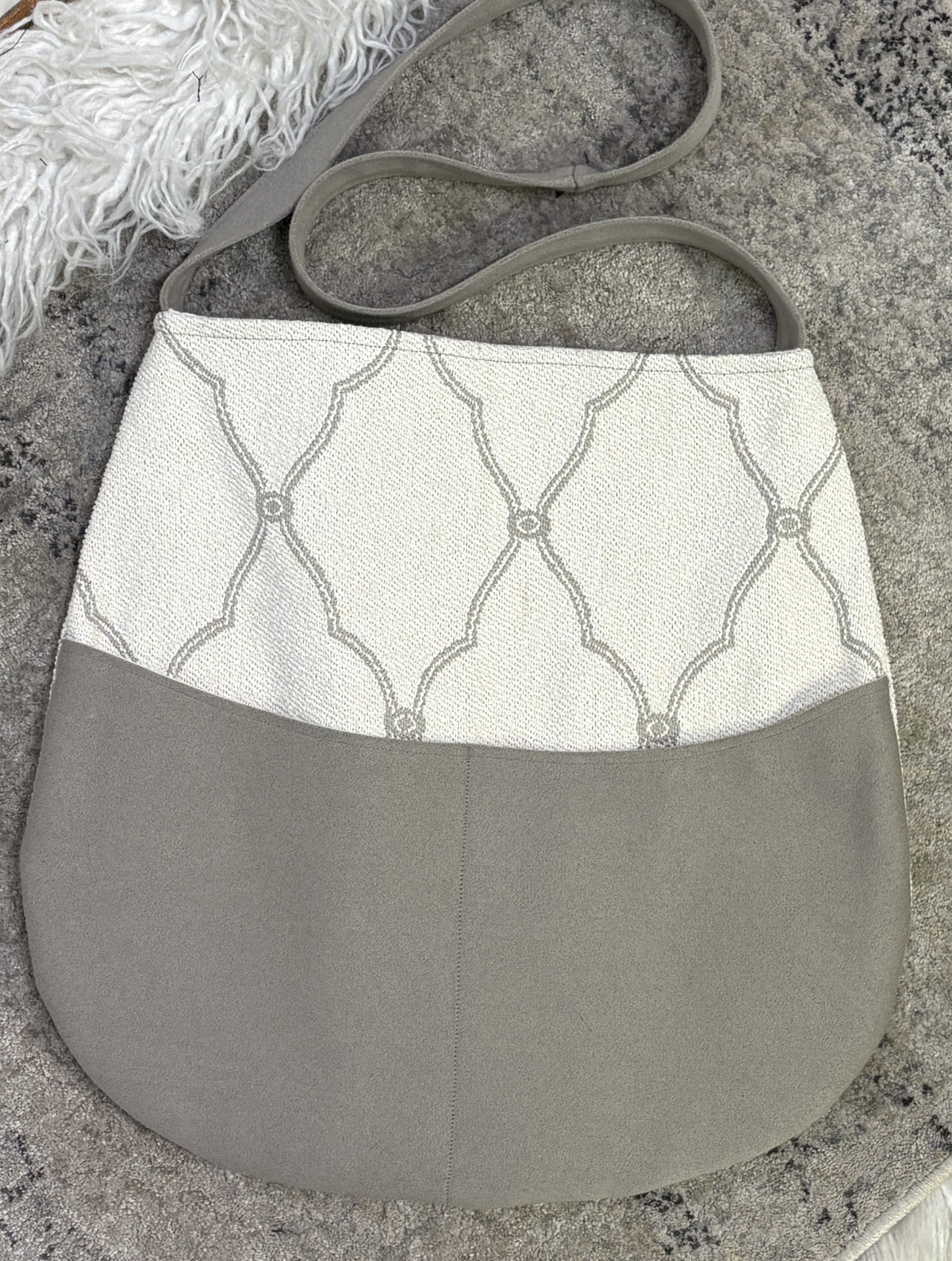 Mona B. Canvas Stripe Tote Bag w/Stars