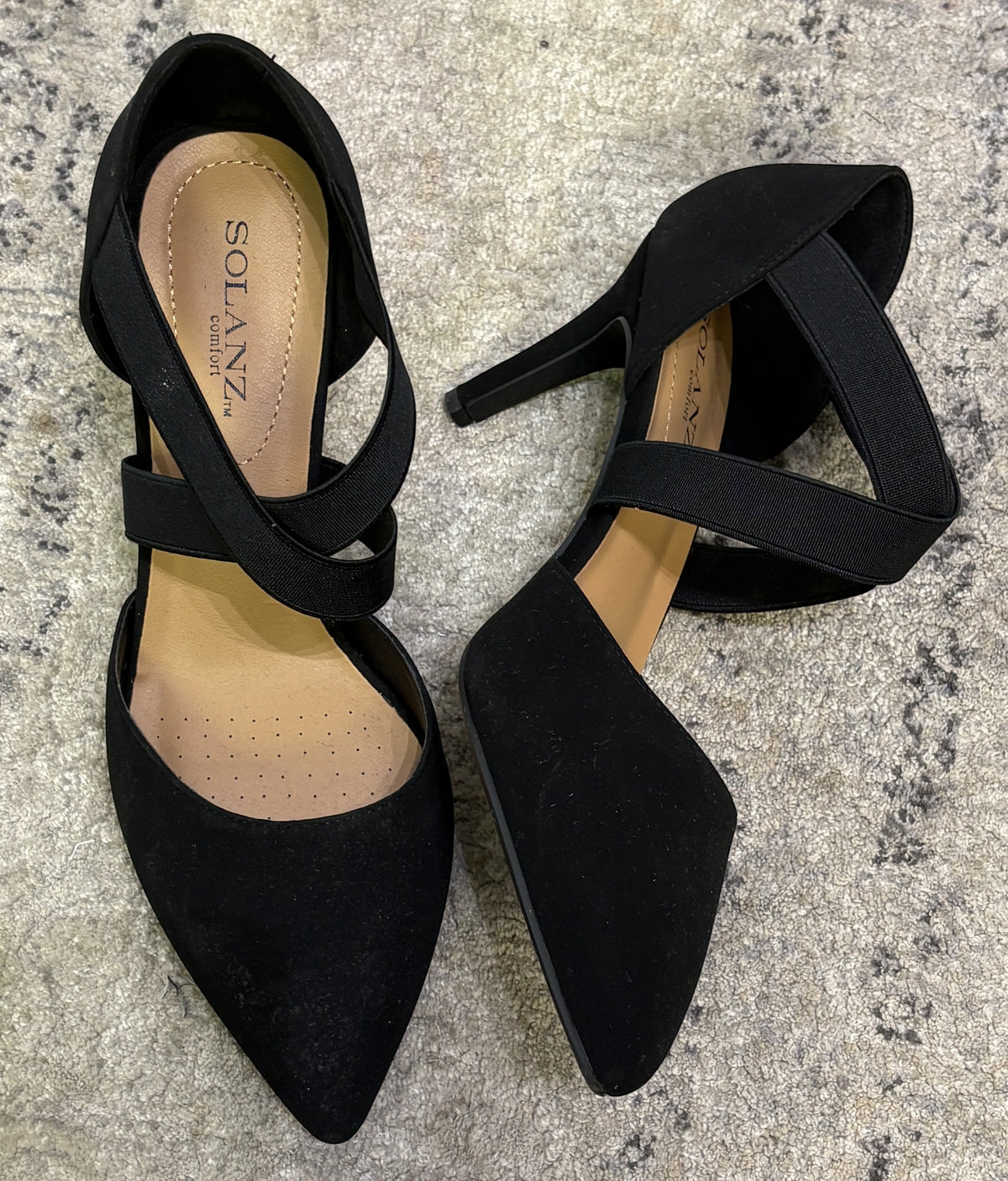 Solanz Comfort Crisscross Strap Heels