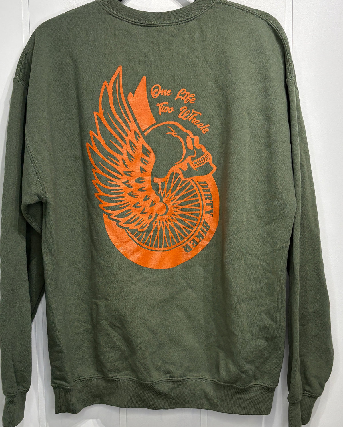 Gildan Dirty Biker Design Crewneck