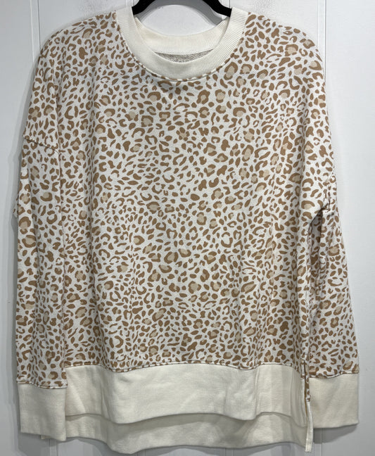Time and Tru Animal Print Sweater