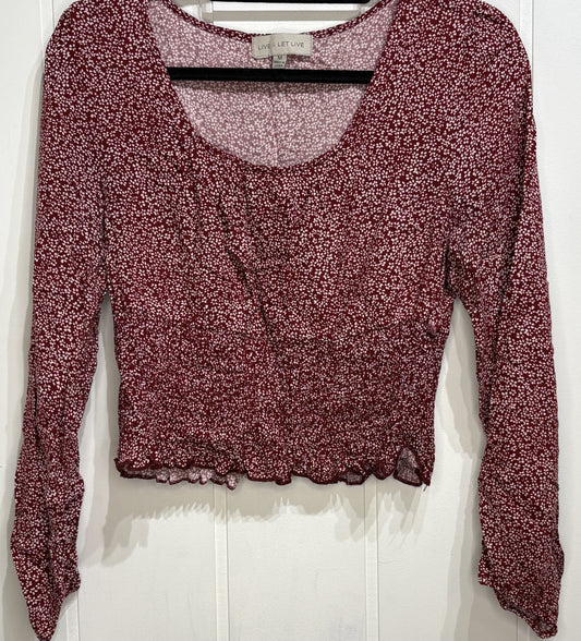 Live&LetLive Floral Crop Top