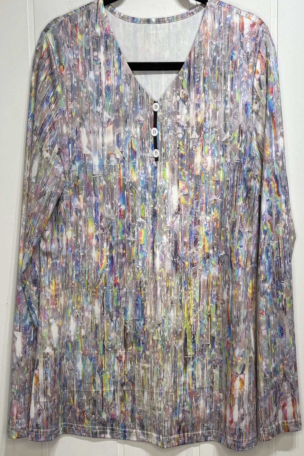 Kaleidoscope Print LS Blouse