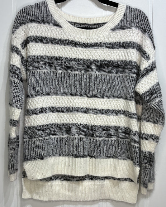 Stripe Colorblock Textured Sweater
