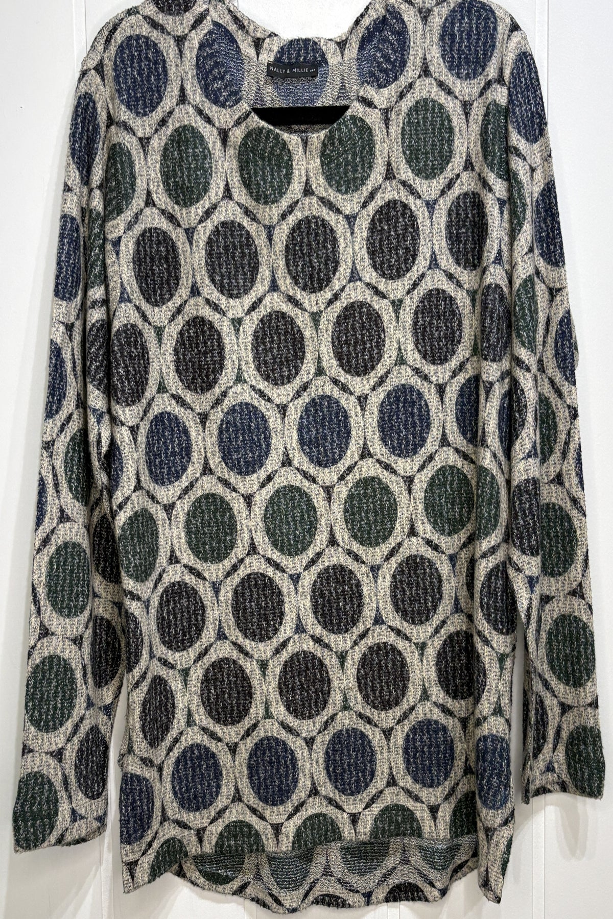 Nally & Millie Circle Print Sweater