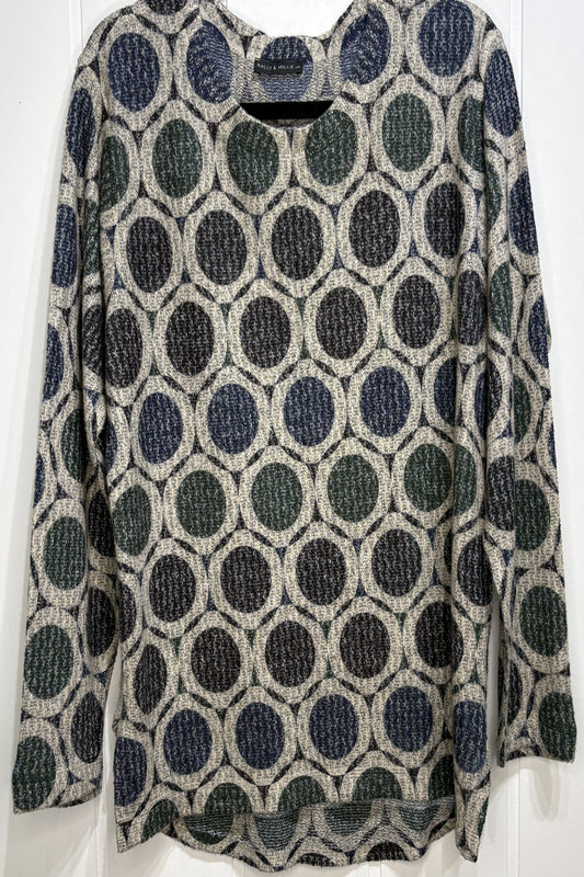 Nally & Millie Circle Print Sweater