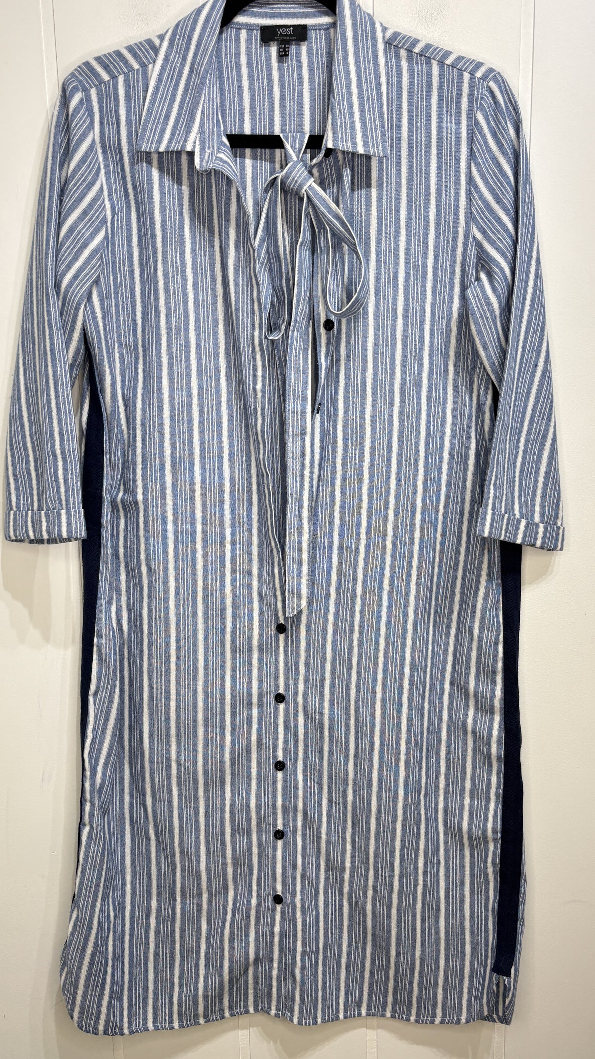 Yest Striped Button-down Dress