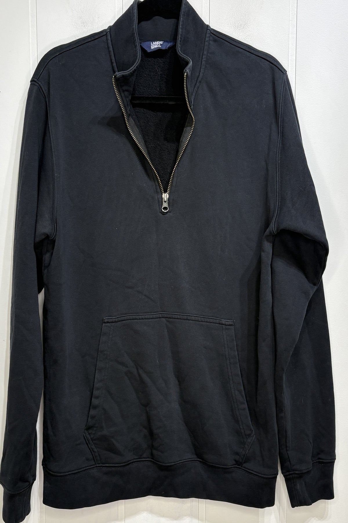 Lands'End Qtr. Zip Pullover Sweater