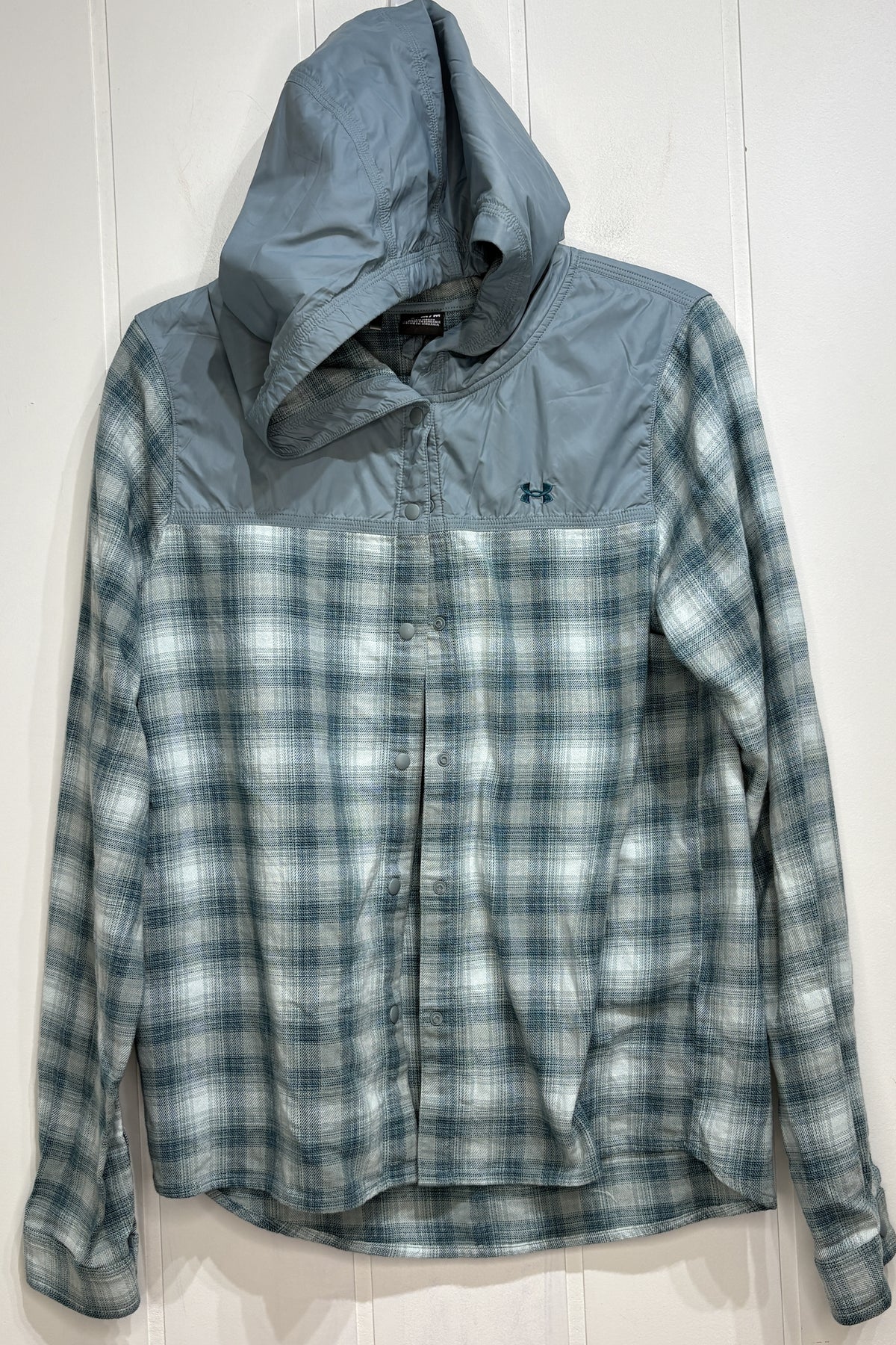 UA Plaid Hooded Snap-Shacket