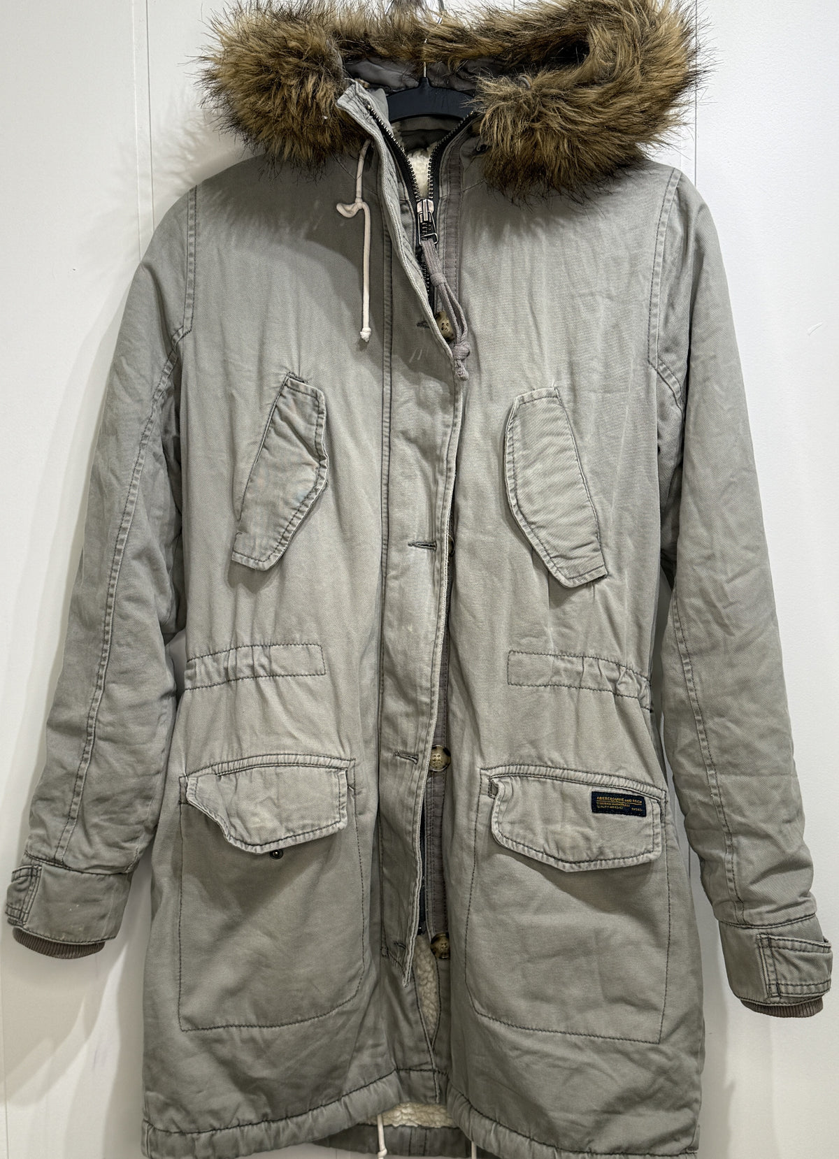 Vintage A&F Parka w/Fur Hood