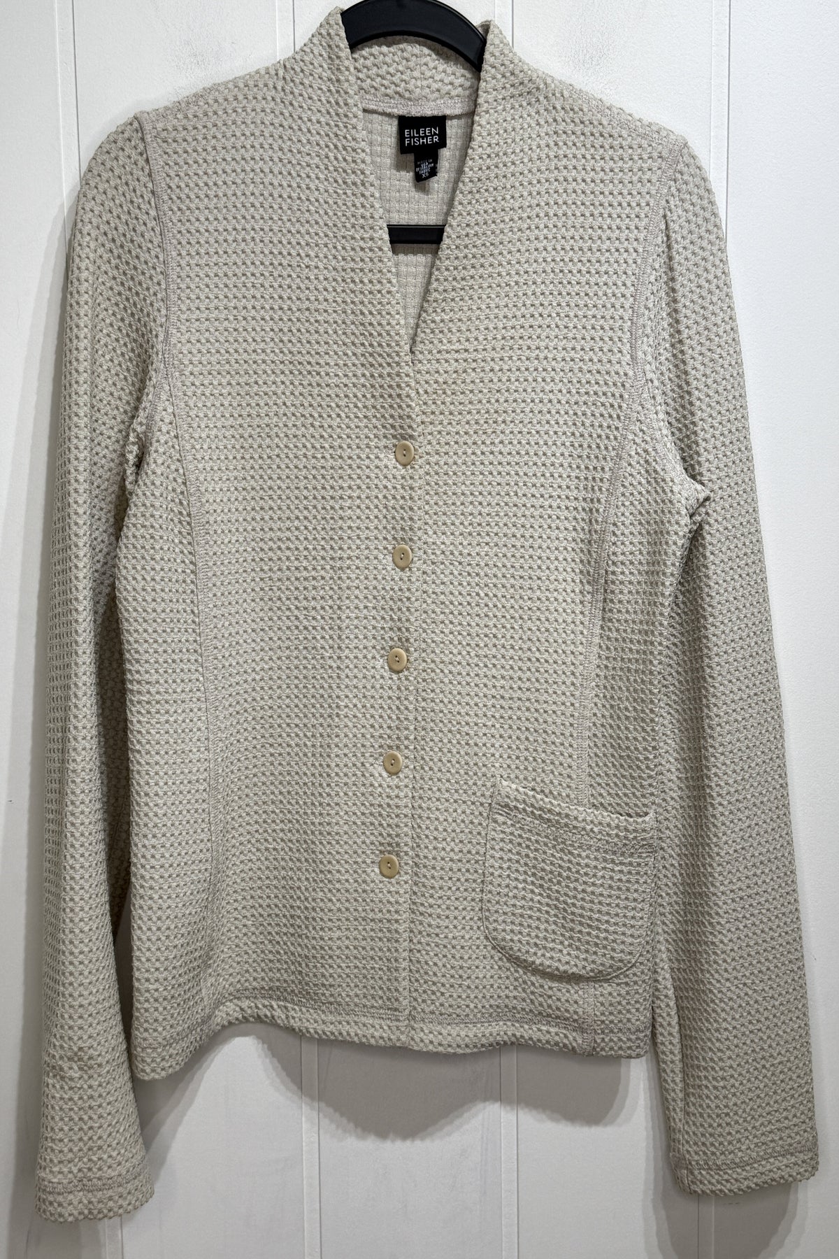 Eileen Fisher Textured Button Jacket
