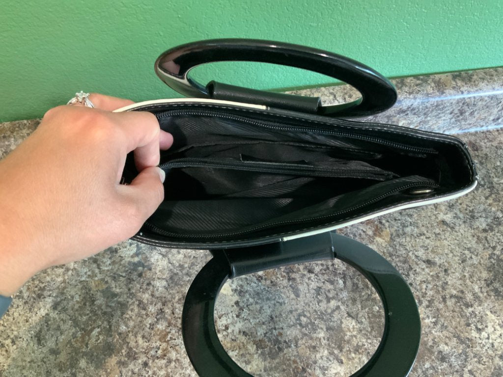 VANI Black Ladies Handbag — 11” X 4 1/2” | eBay